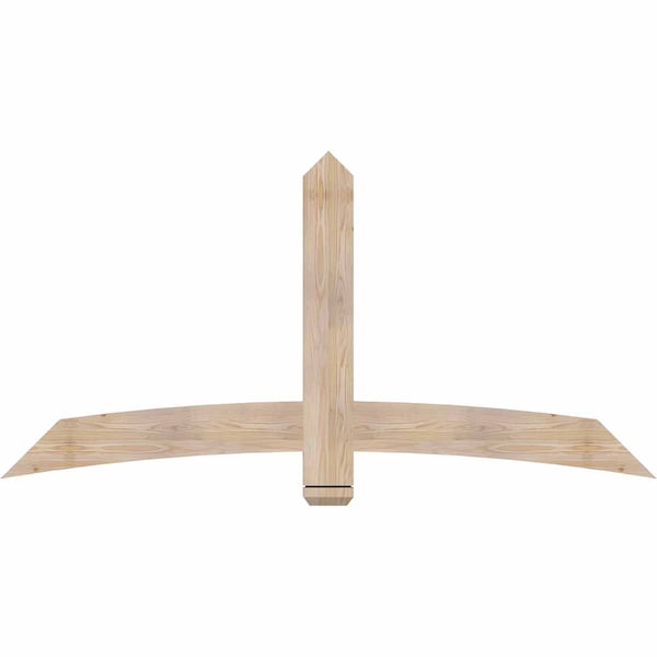 Ekena Millwork Bellingham Smooth Timber Gable Bracket, Douglas Fir, 72"W x 36"H x 1 1/2"D x 5 1/2"F, 12/12 Pitch GBW072X36X0206BEL00SDF - main